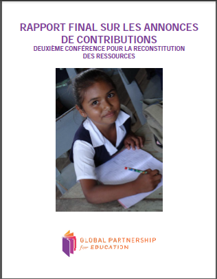 Photo couverture Rapport des contributions au Partenariat mondial pour l'éducation