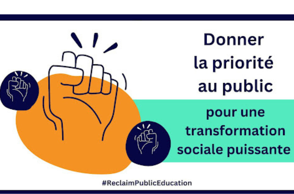 Photo couverture Réclamer l'éducation publique pour toutes et tous