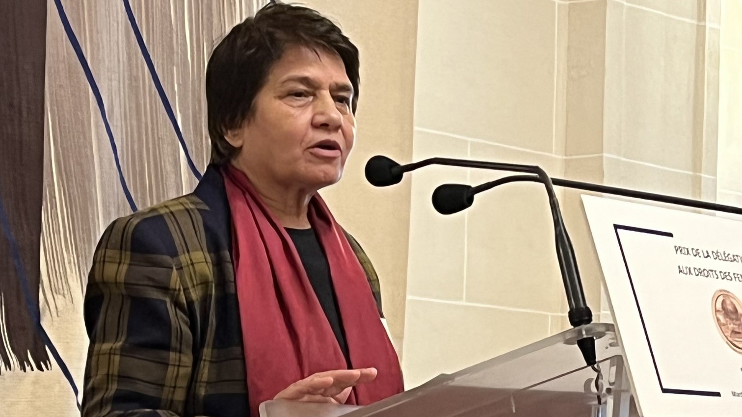 Photo couverture Shoukria Haidar, lauréate du prix de la Délégation aux droits des femmes du Sénat