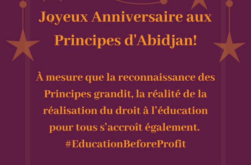 Photo couverture La Coalition Éducation célèbre les quatre ans des Principes d'Abidjan !