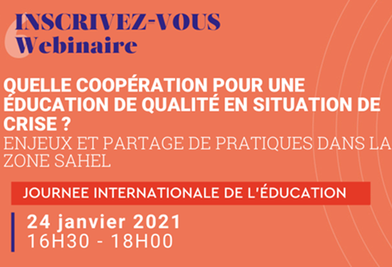 Photo couverture  Webinaire. Quelle coopération pour une éducation de qualité en contextes de crise ? 